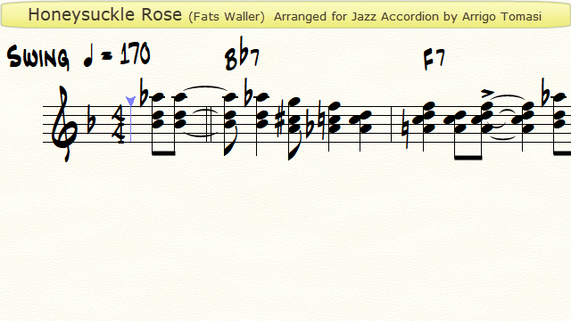 Honeysuckle Rose for Jazz Accordion - Youtube
