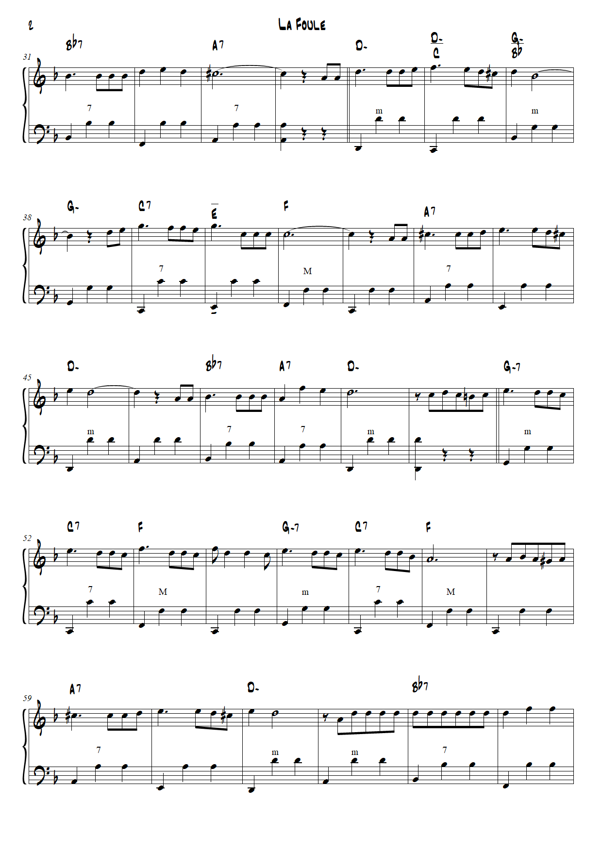 La foule accordion sheet music deals