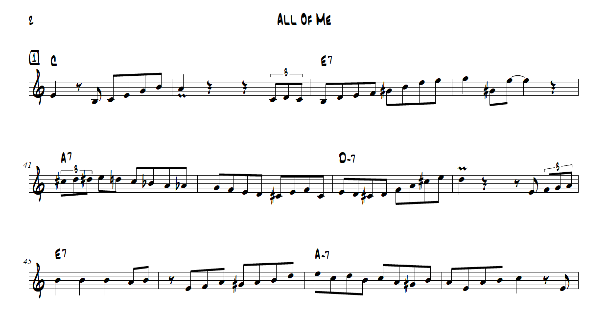 Jazz Standard Repertoire - All Of Me
